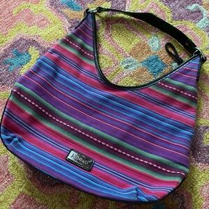 Nine & Co. Multicolor Striped Hobo Bag